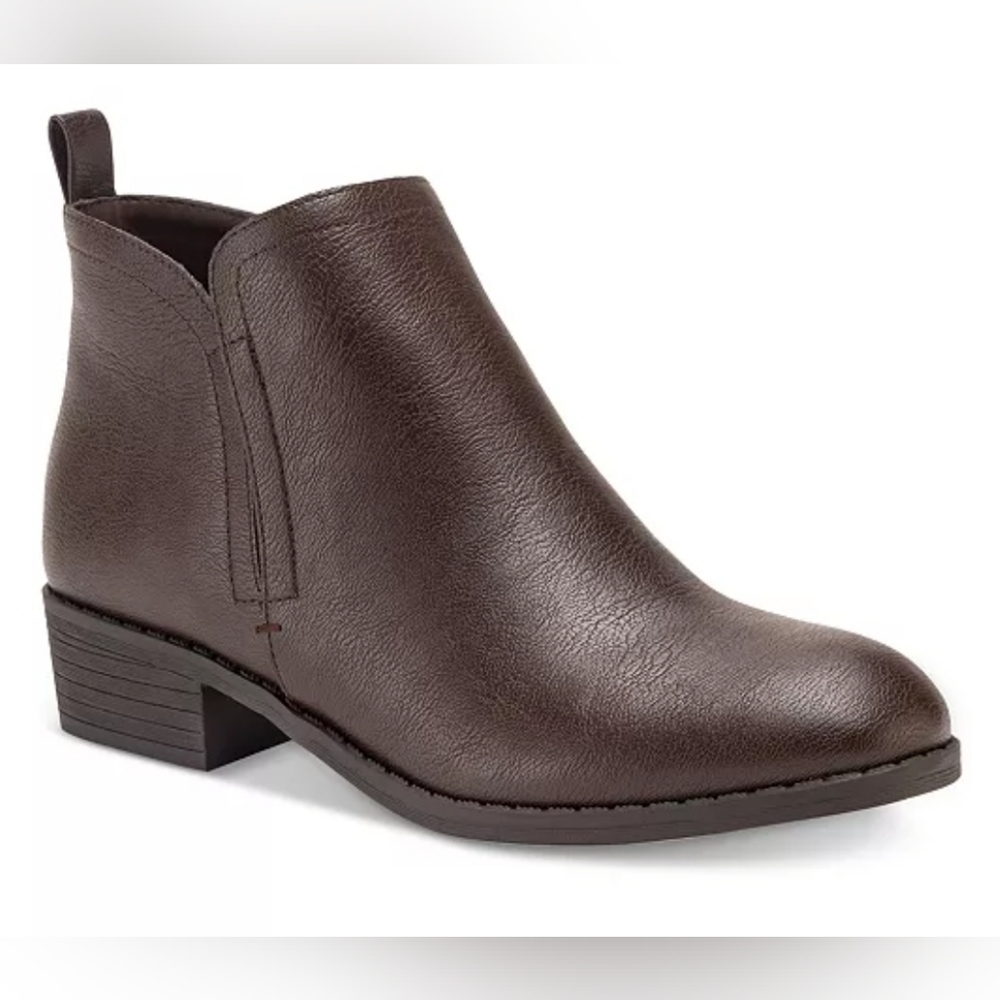 Sun + Stone Womens Cadee Ankle Booties Brown 8.5 NEW
